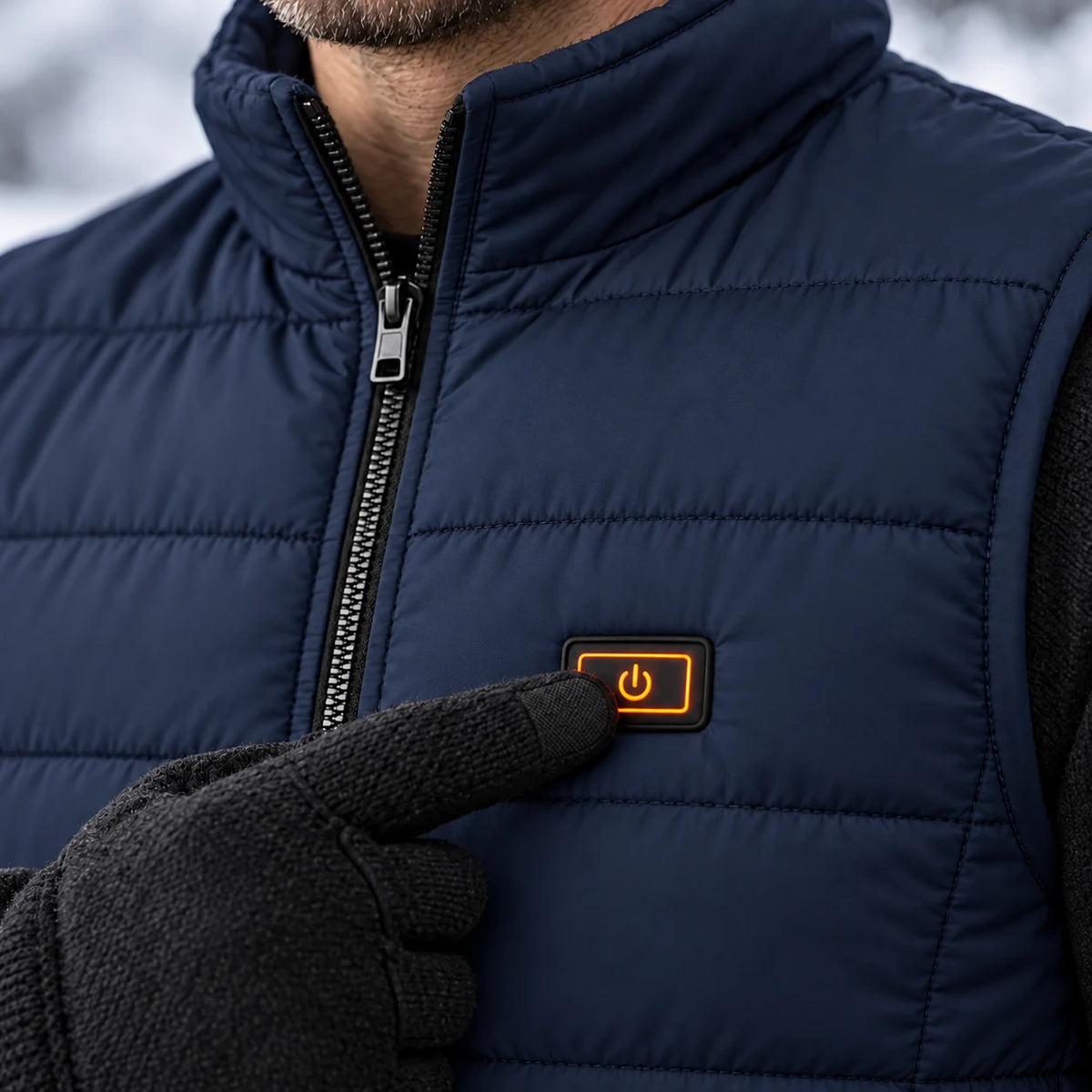 PyreFit Pivotan in navy – controls close-up