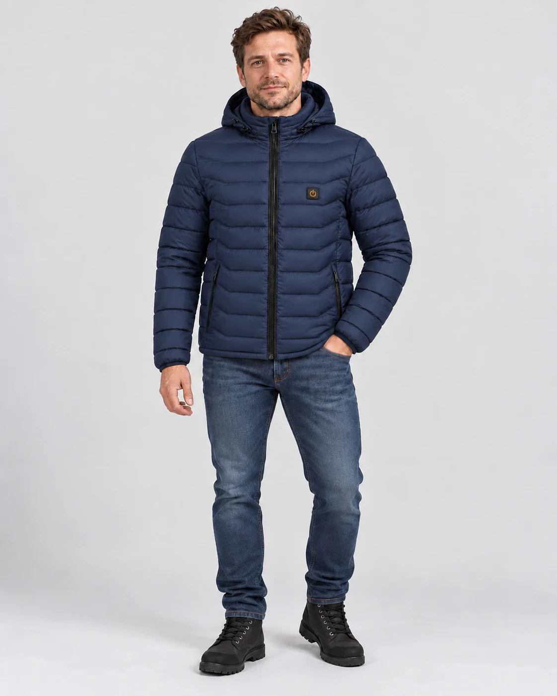 PyreFit Rangor in navy – full-length view