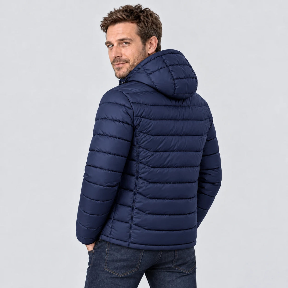 PyreFit Rangor in navy – back view