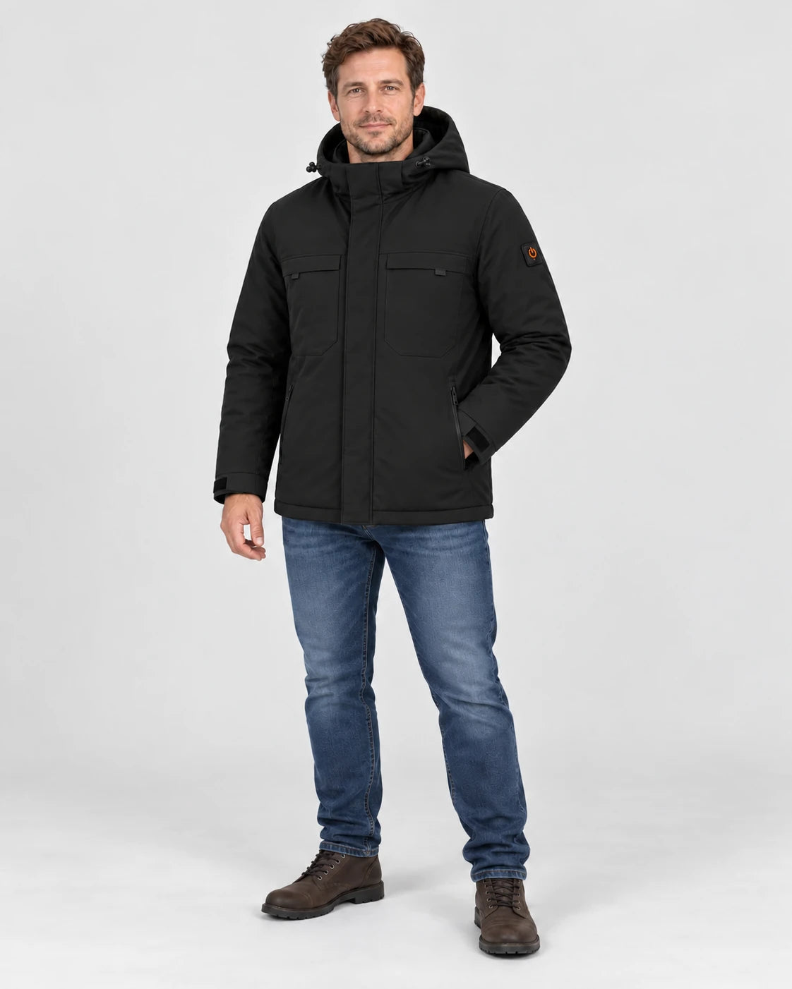 PyreFit Regaro en noir – vue en pied