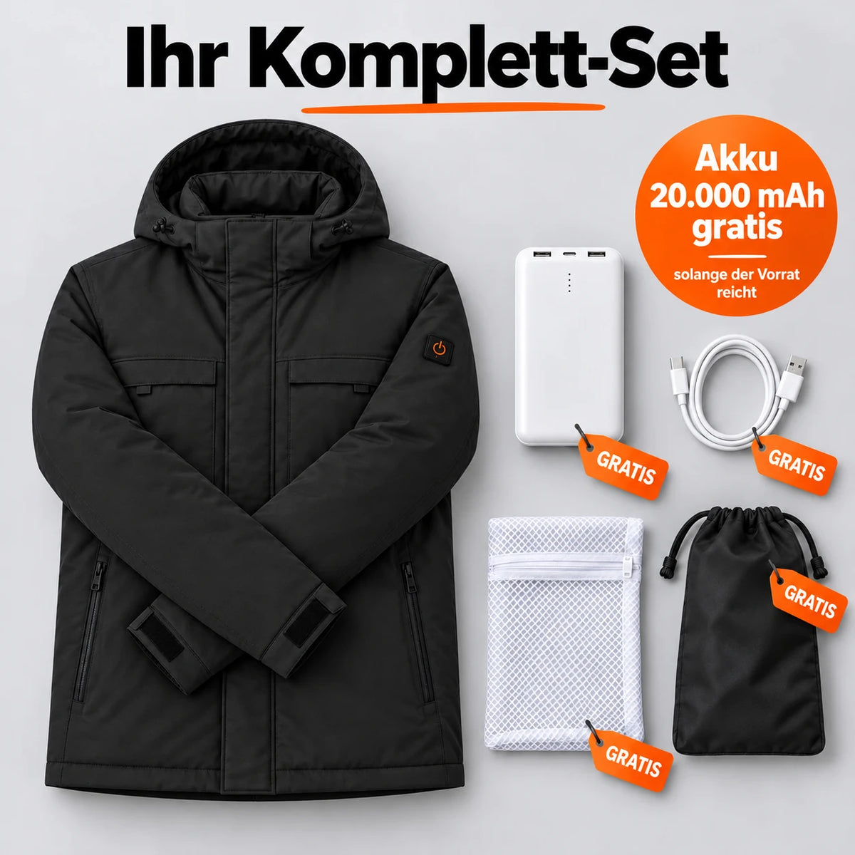 PyreFit Regaro en noir – ensemble complet
