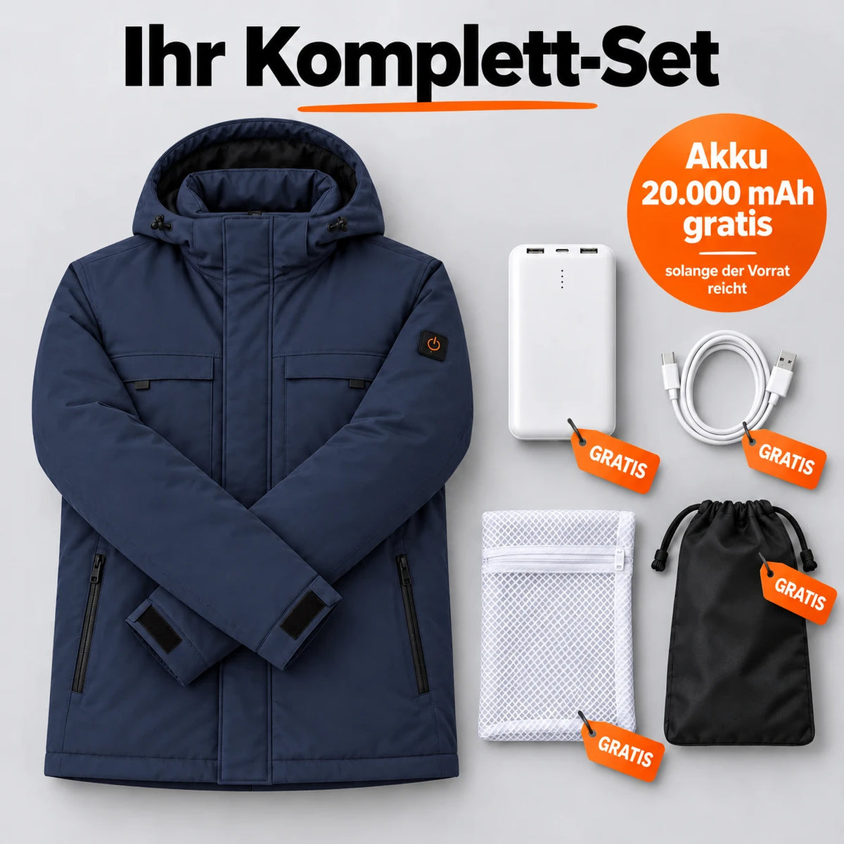 PyreFit Regaro en bleu marine – ensemble complet