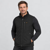 Heated outdoor vest PyreFit Relior, worn, front view