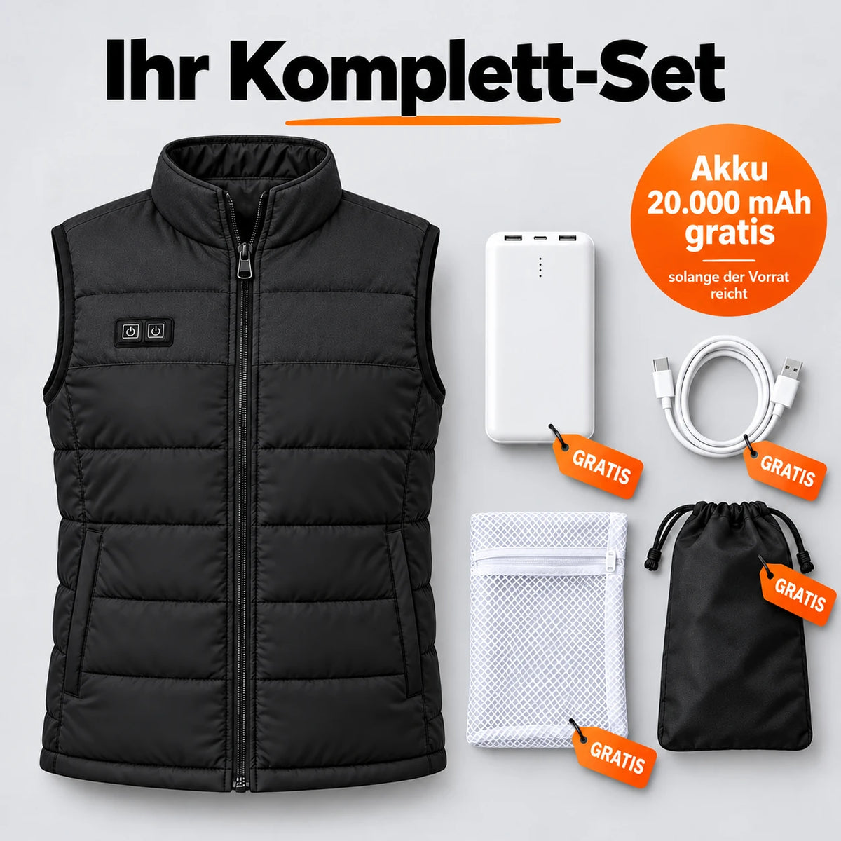 PyreFit Rundor en noir – ensemble complet