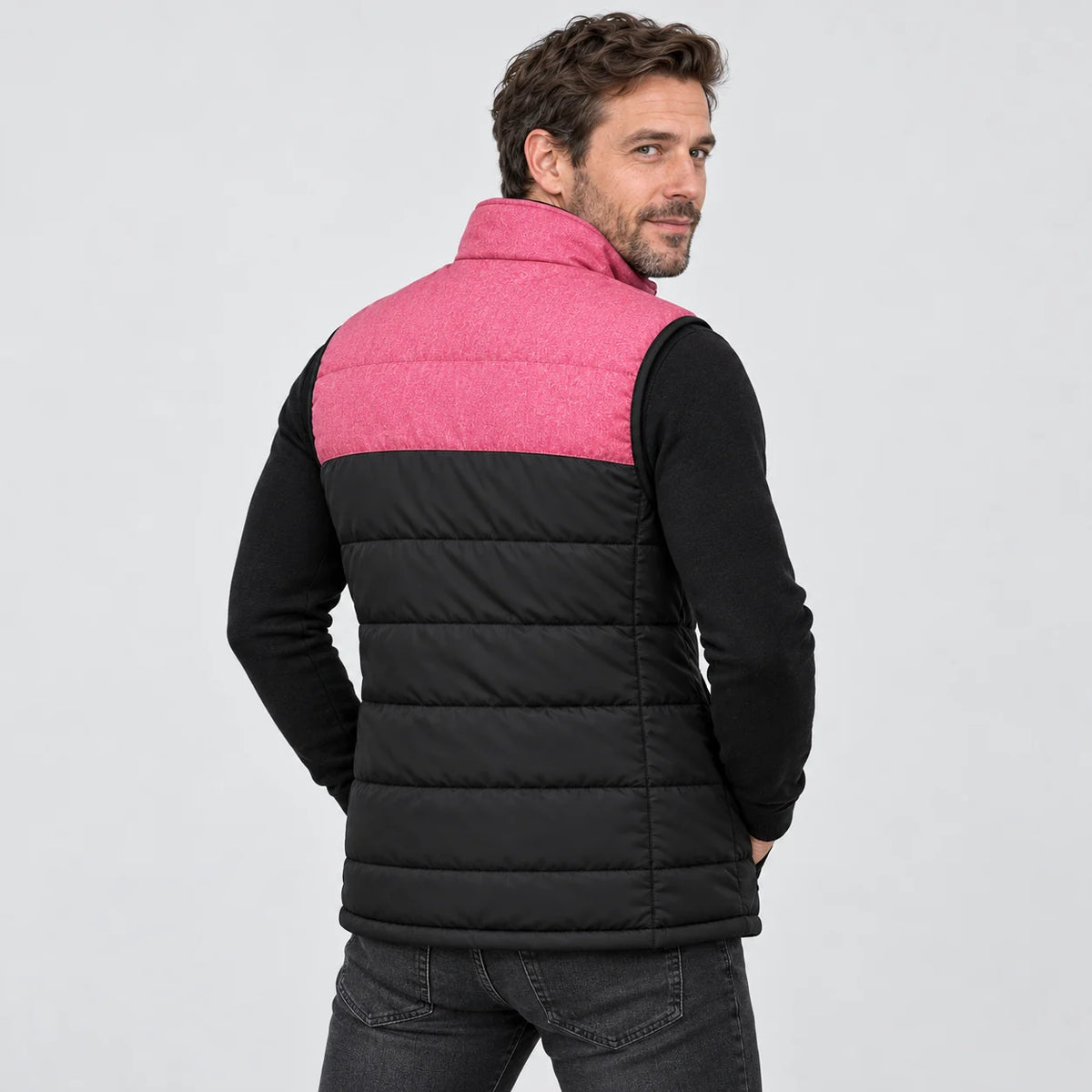 Veste matelassée chauffante sans manches unisexe PyreFit Rundor, vue de dos