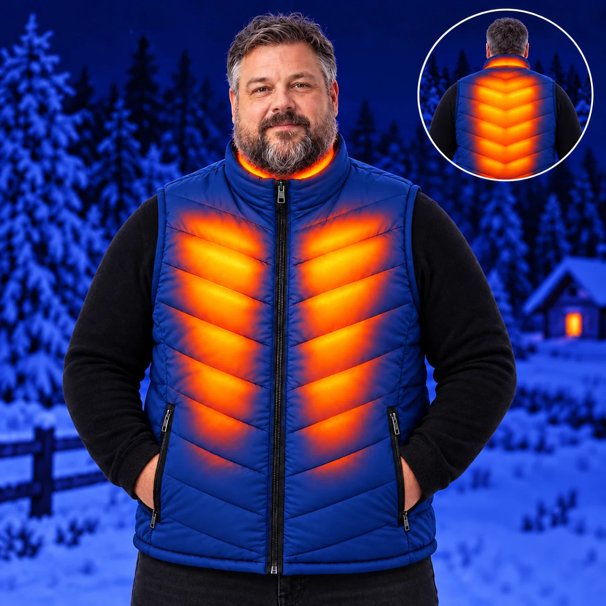 PyreFit Schattor en bleu – chaleur en hiver