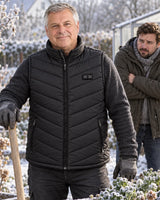 Veste chauffante sans manches unisexe grandes tailles PyreFit Schattor au quotidien en hiver : au jardin
