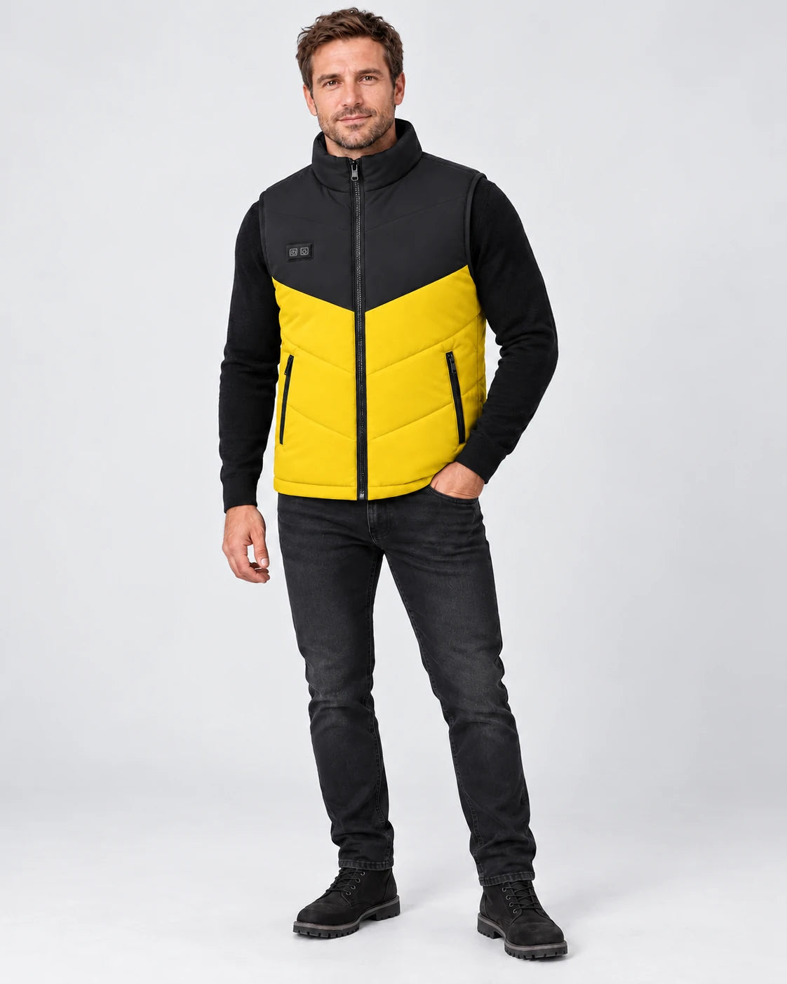 PyreFit Sherpor in yellow – full-length view