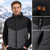 Men's heated vest PyreFit Sherpor, control button close-up
