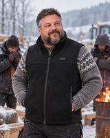 Veste chauffante sans manches unisexe à largeur ajustable PyreFit Tarnor au quotidien en hiver : par-dessus un chandail