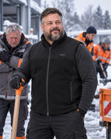 Veste chauffante sans manches unisexe à largeur ajustable PyreFit Tarnor au quotidien en hiver : au travail à l'extérieur