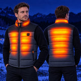 Veste chauffante sans manches unisexe PyreFit Trailon – chaleur à la poitrine, au dos et au col