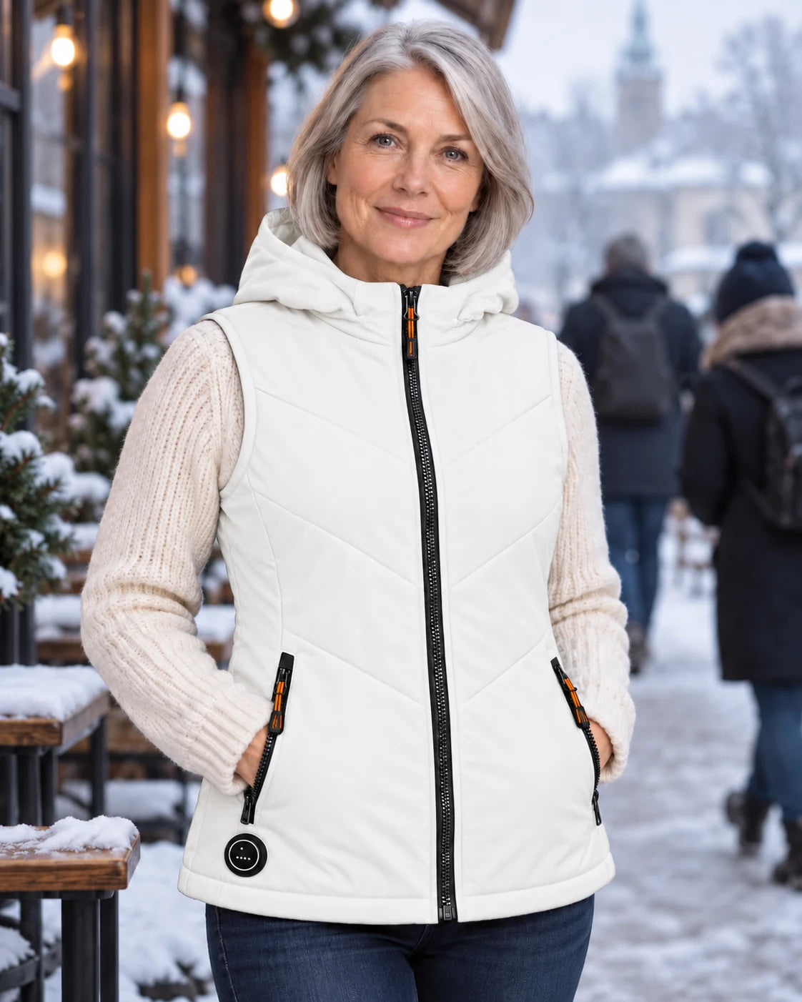 PyreFit Transitor in white – everyday winter wear
