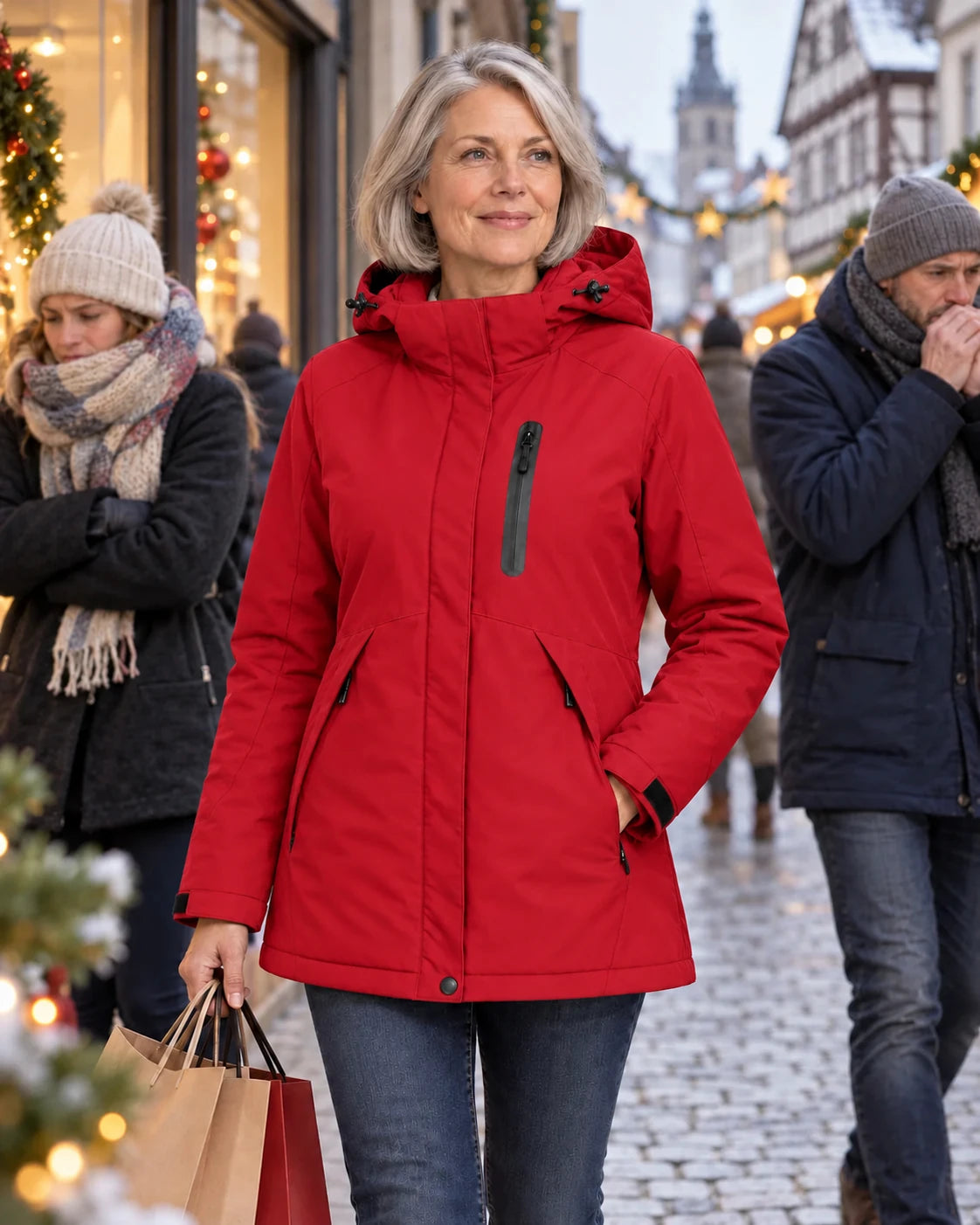 PyreFit Traverso in red – everyday winter wear