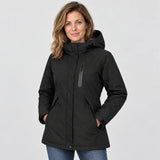 Women's heated parka PyreFit Traverso, worn, front view