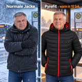 Comparaison : manteau d'hiver ordinaire et Travina chauffant