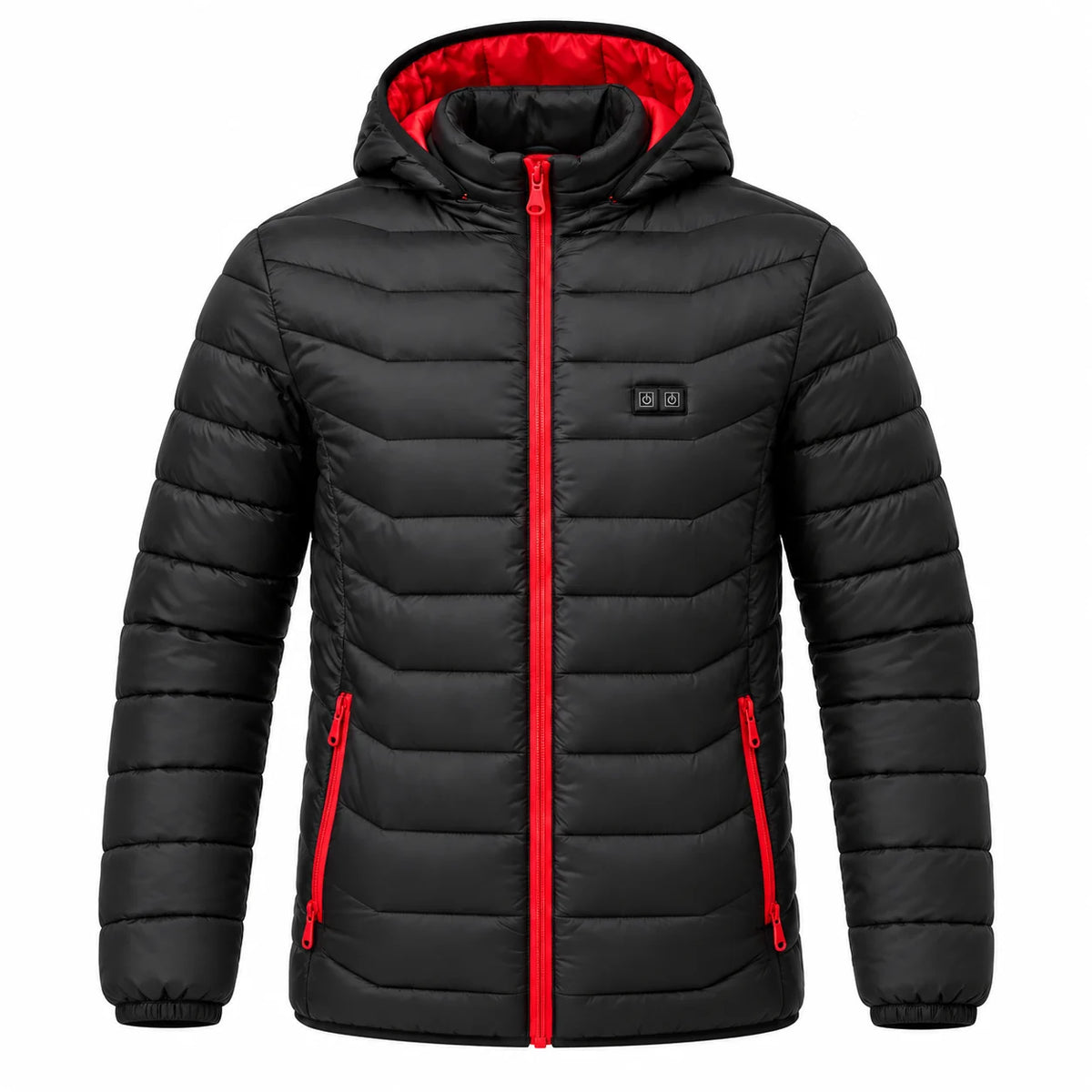 Manteau matelassé chauffant pour homme PyreFit Travina, vue du produit sans mannequin