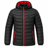 Manteau matelassé chauffant pour homme PyreFit Travina, vue du produit sans mannequin