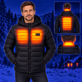 Heated jacket with 21 heating zones – illustration of heat distribution