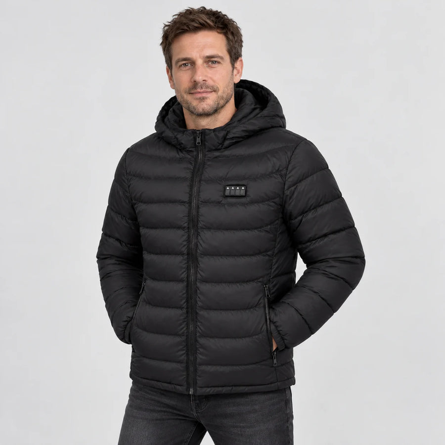 USB Heated Jacket with Detachable Hood
