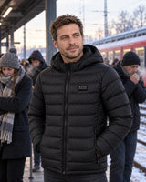 Warm while waiting on the train platform