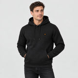 Heated hoodie PyreFit Velocor in black, front view