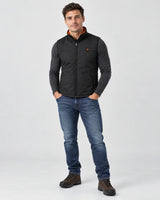 Veste chauffante sans manches sport pour homme PyreFit Ventaro, vue en pied