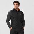 Veste chauffante sans manches sport pour homme PyreFit Ventaro, portée, vue de face