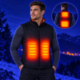 Veste chauffante sans manches sport pour homme PyreFit Ventaro – chaleur au ventre, au haut du dos et au bas du dos