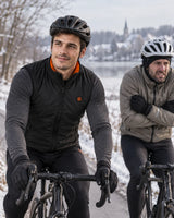 Veste chauffante sans manches sport pour homme PyreFit Ventaro au quotidien en hiver : à vélo