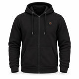 Men's heated zip hoodie PyreFit Voltor, product view without model