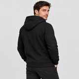 Men's heated zip hoodie PyreFit Voltor, back view
