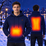 Men's heated hoodie PyreFit Zippa – warmth across the abdomen and back