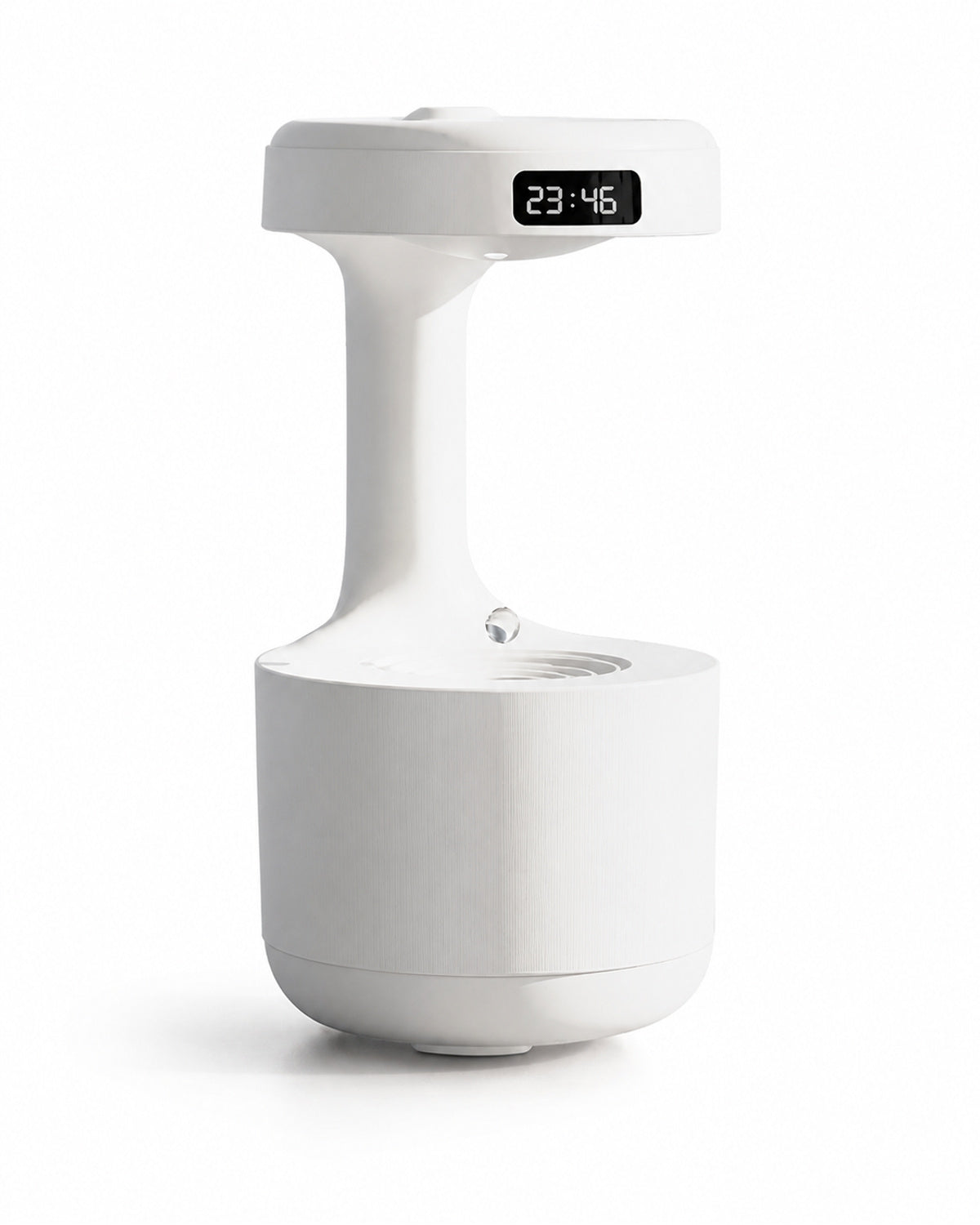 Humidifier with raindrop effect and LED clock – product view 1