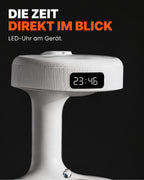 Humidifier with raindrop effect and LED clock – product view 4
