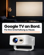 Mini projector – Google TV on board.