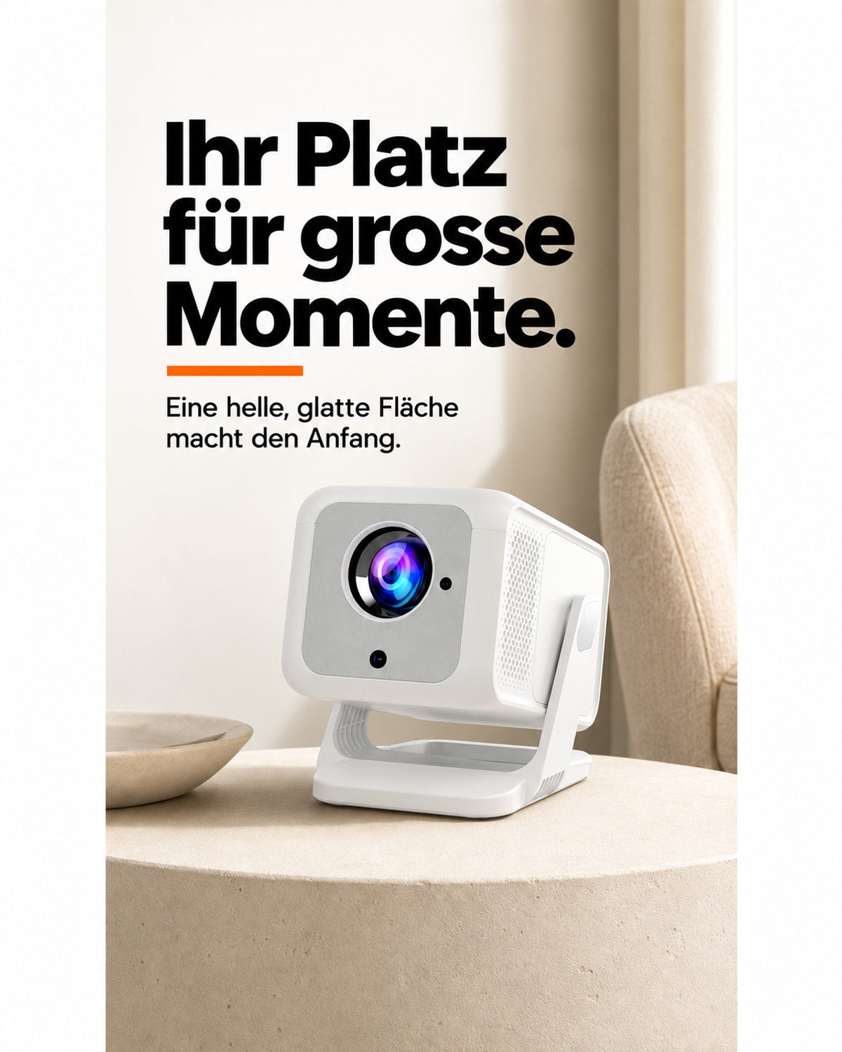 Mini projector – your spot for big moments.