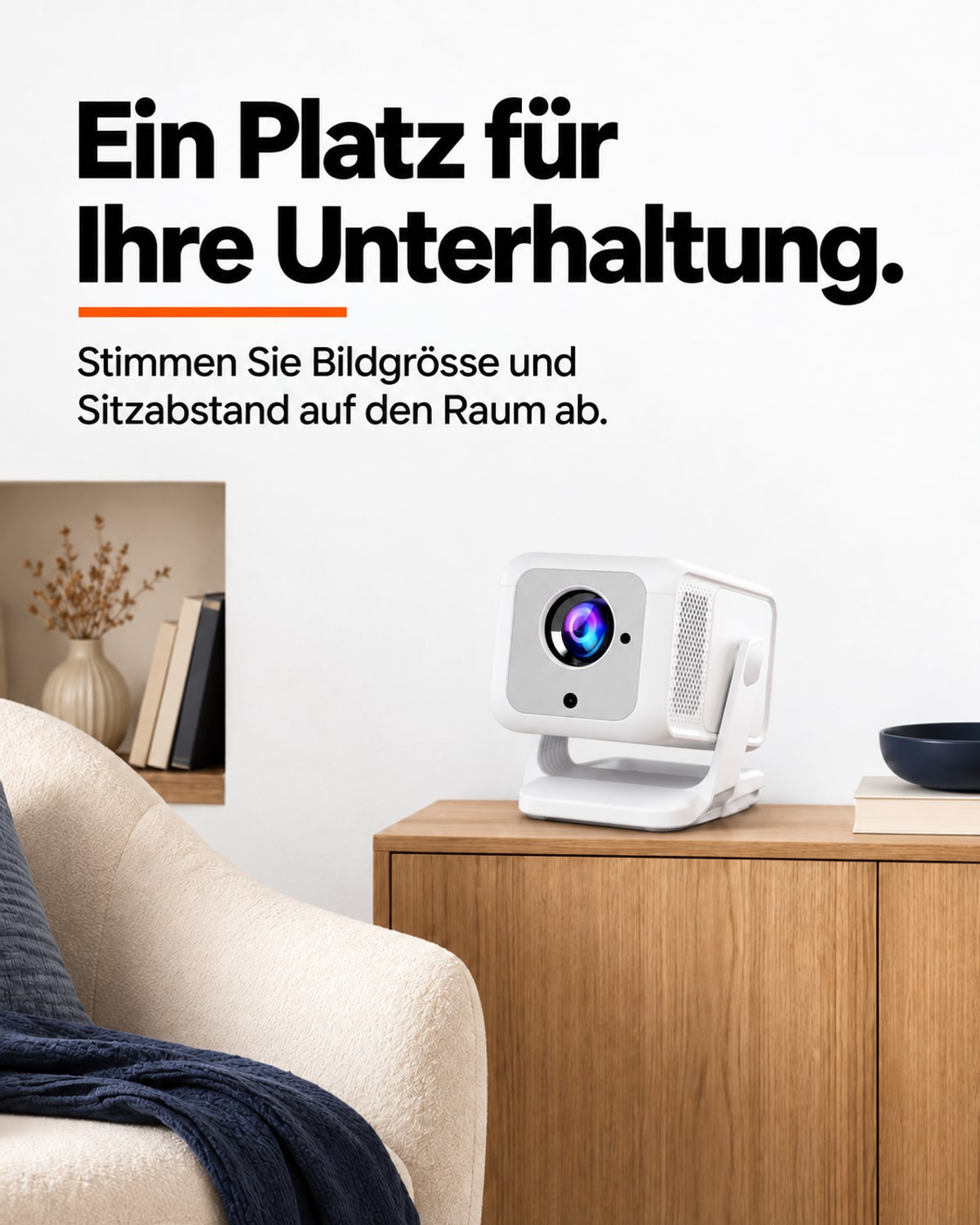 Mini projecteur – une place pour votre divertissement.
