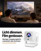 Mini projecteur – tamisez la lumière. Savourez le film.