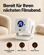 Mini projecteur – prêt pour votre prochaine soirée cinéma.