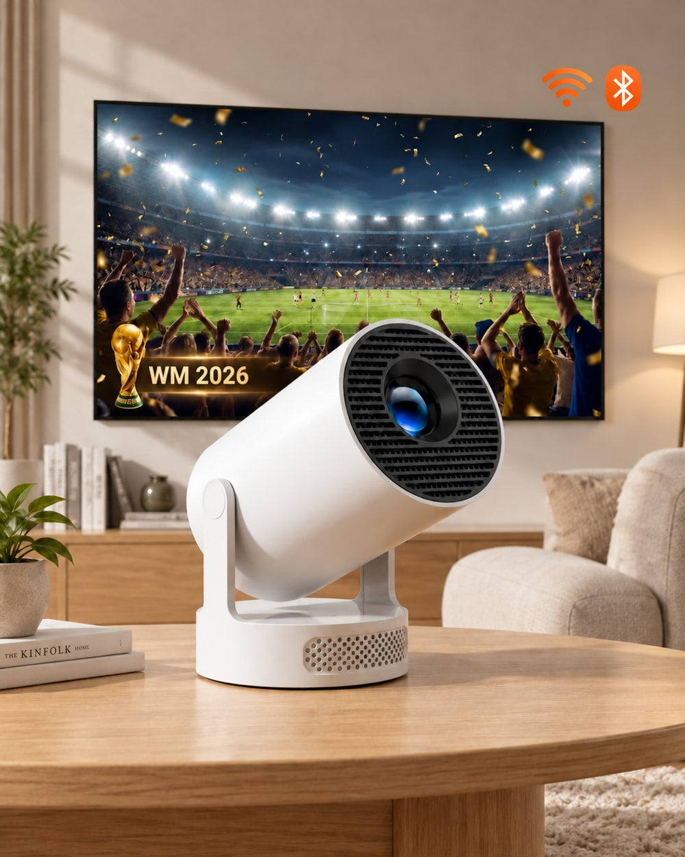 Mini projector – soccer in your home theatre