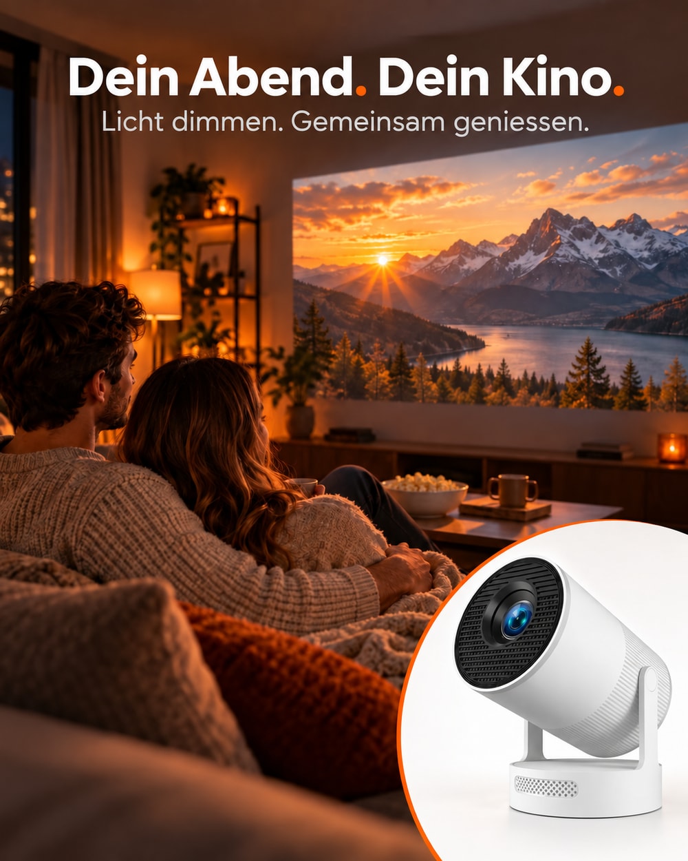 Mini projector – movie night at home