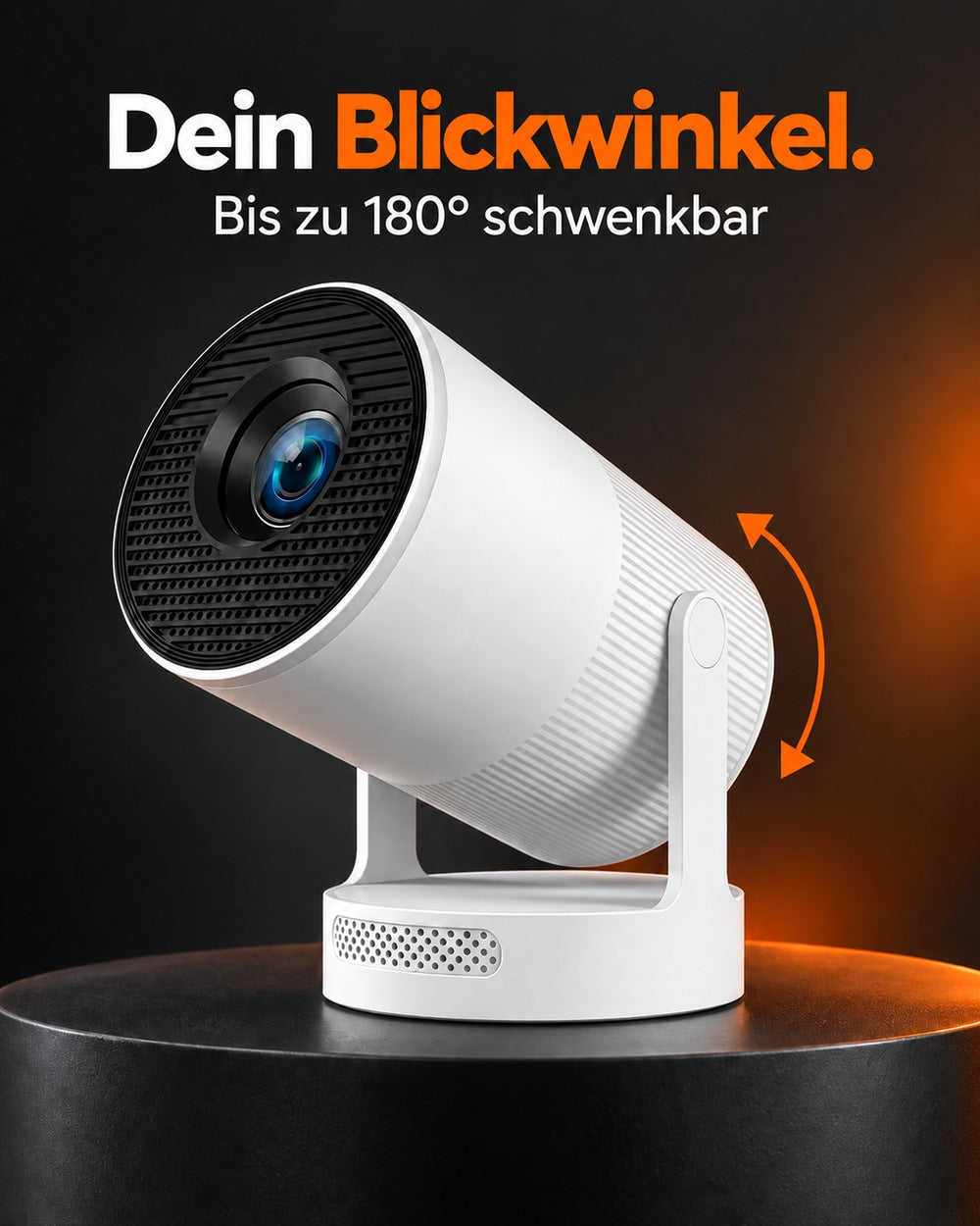 Mini projector – swivelling stand