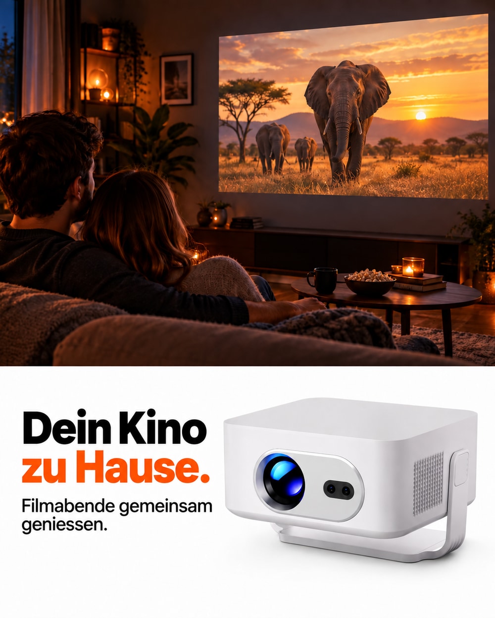 Mini projector – movie night at home