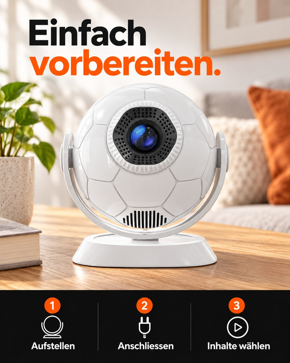 Mini projector – setup