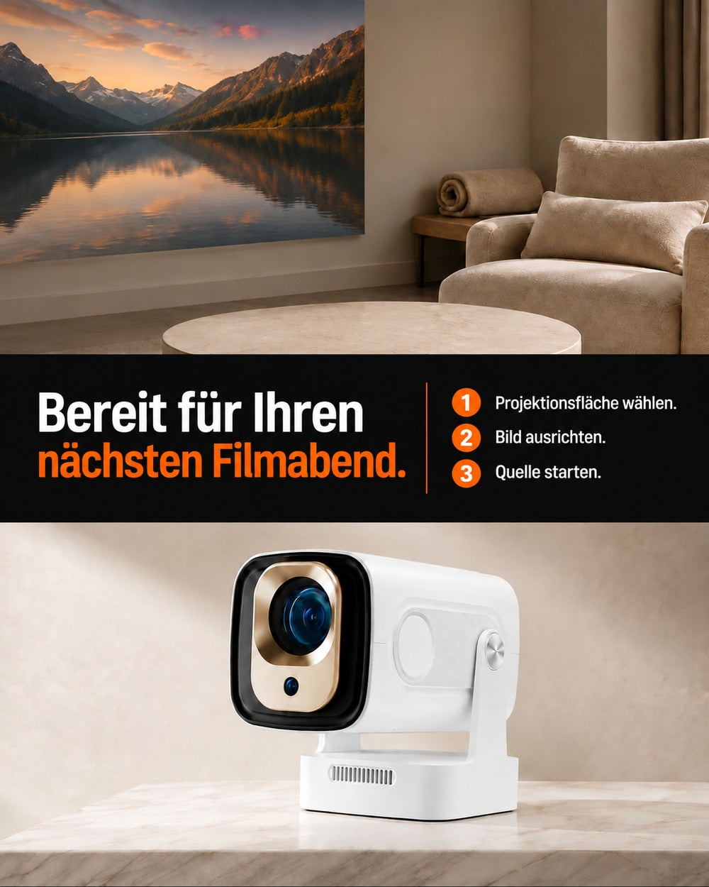 Mini projector – product view 10