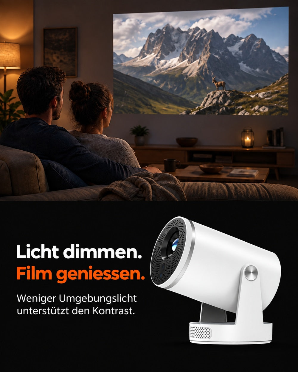 Mini projecteur – vue du produit 8