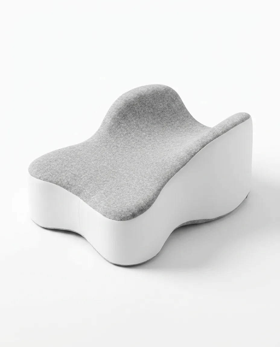 Memory foam knee pillow for side sleepers – keeps hips and spine aligned – product image 9