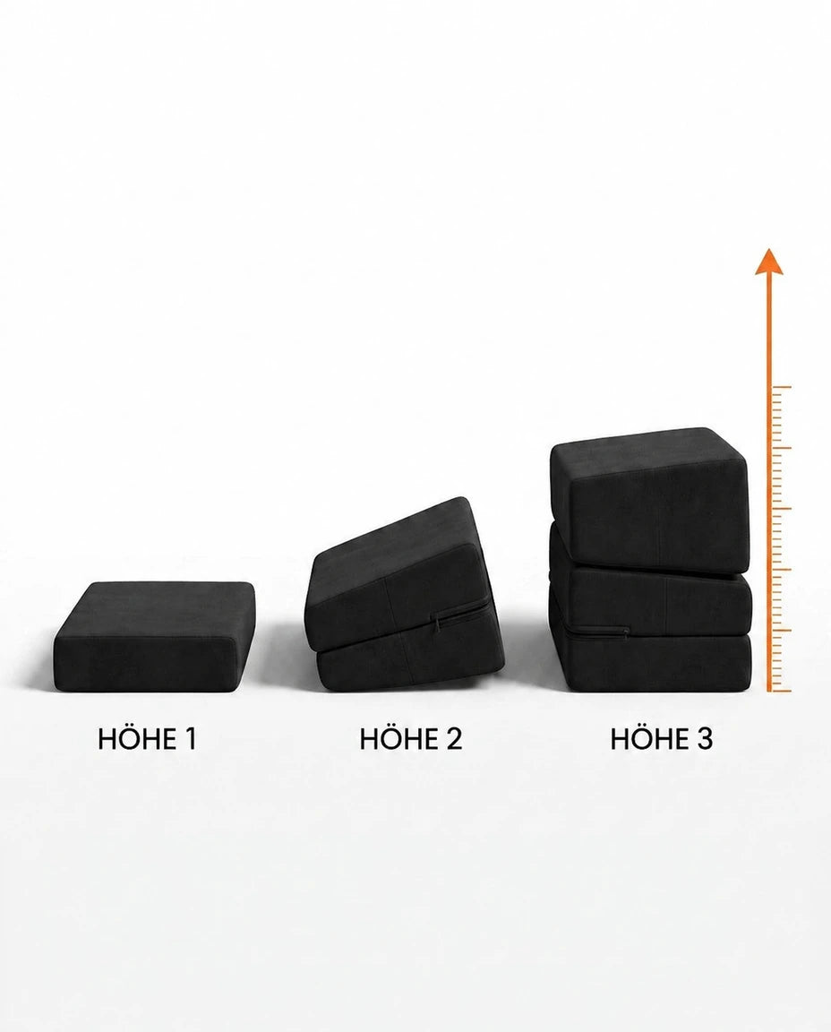 Repose-pieds ergonomique de bureau – 3 hauteurs pour la posture et le confort assis – image du produit 7
