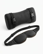 Travel pillow with all-round support and sleep mask – restful sleep on the go – product image 1